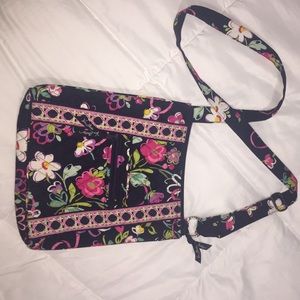 Vera Bradley Crossbody Purse Blue floral pattern